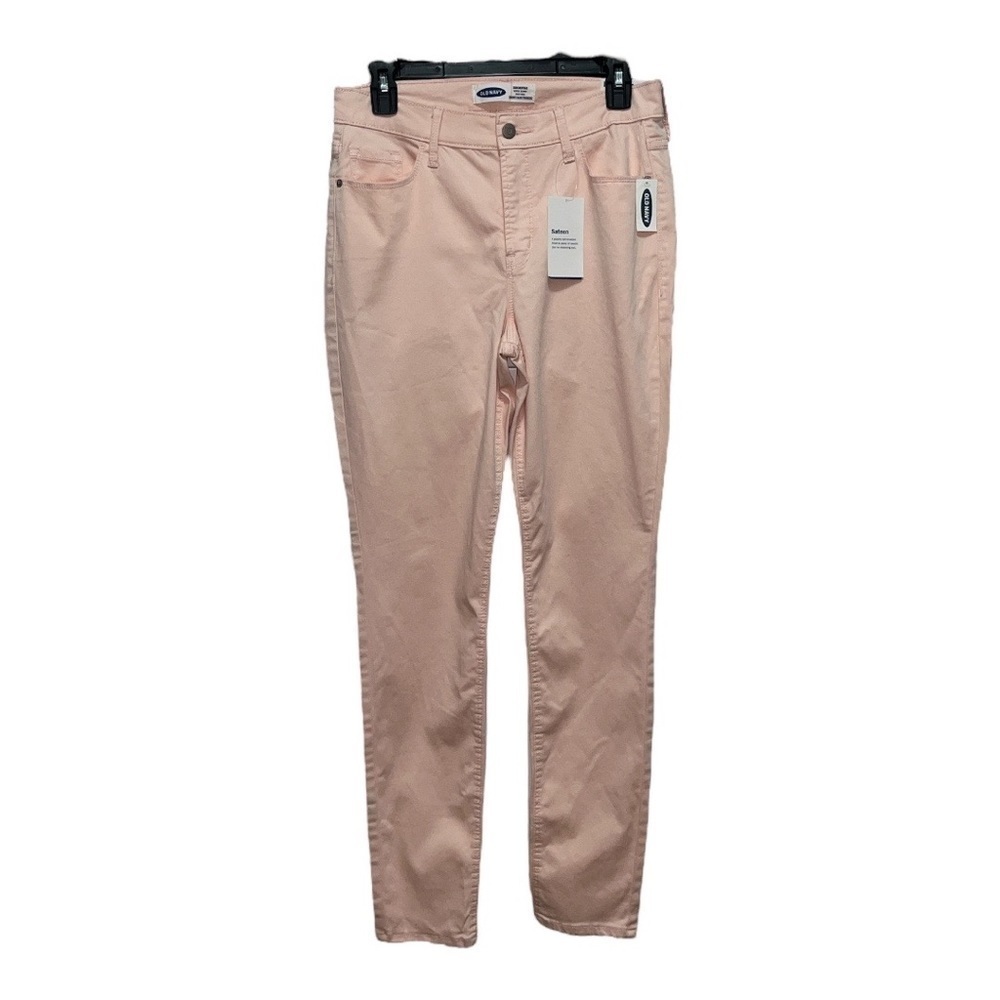 Nwt Old Navy Rockstar Super Skinny High Rise Pink Pants Size 8